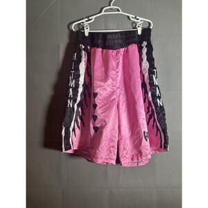 Bret Hart Hitman Wrestling Shorts Mens 4XL WWE Boxer Chalk Line Hearts